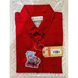 NWT RSVLTS Xoxo Kunuflex Shirt Large Button Down Valentines